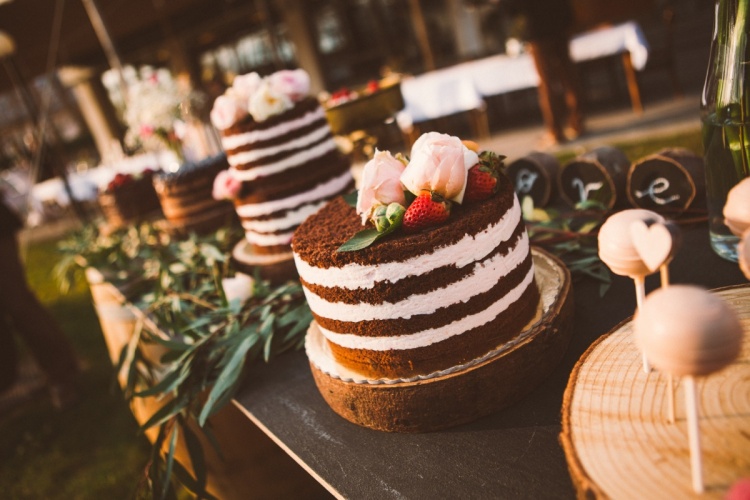 poročna torta, naked cake, pcakes, zaobljuba.si
