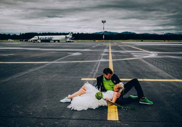 Poročna fotografija, poroka, ženin in nevesta