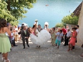 poročni par, poroka, bled, zaobljuba, foto geci, ljubezen