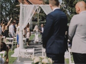 Poroka, Barbara in Blaž, poročna lokacija Polževo, Zaobljuba.si