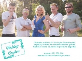 Wedding Crashers, glasba na poroki, poročni band, Zaobljuba.si