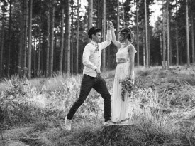 ženin in nevesta, poročno fotografiranje, portretna fotografija