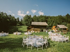 Vintage poroka, pogostitev