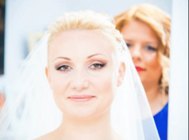 Jasna Oklešen - poročno ličenje