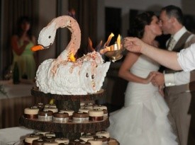 poročni par, poroka, bled, zaobljuba, foto geci, ljubezen, poročna torta