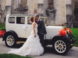 Poročno fotografiranje, poročni avto