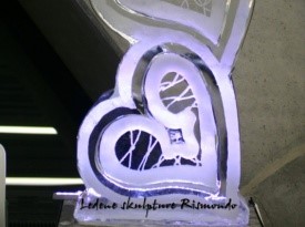 ledene skulpture, rismondo, poročna dekoracija, poroka, zaobljuba