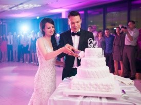 poročni prostor, brdo, poroka, poročna torta