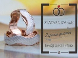 Poročni prstan, Zlatarnica 14k, Zaobljuba.si