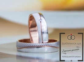 Poročni prstan, Zlatarnica 14k, Zaobljuba.si
