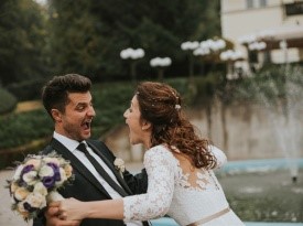 Poroka Jasmina in Aleksandar, Goran VK Wedding, Sanjska obleka, Zaobljuba.si