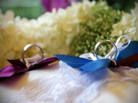 Poroka, poročna prstana