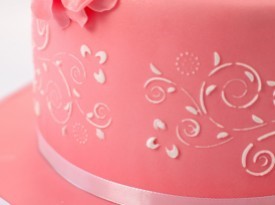 Torte Špela - roza poročna torta