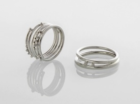 Poročni prstan, poročna prstana, unikaten poročni prstan, poročni prstani, Zlatarna Brežnik, Zaobljuba.si