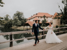 poroka, zakonca Jones, ana gregorič, grad otočec, zaobljuba