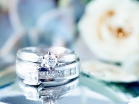 Poročni prstan, belo zlato, Zlatarna Celje, Zaobljuba.si