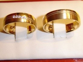 Zlata poročna prstana, poročni prstan.