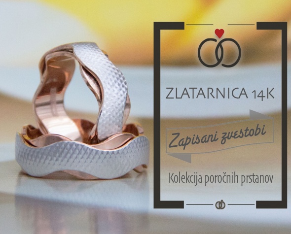 Poročni prstan, Zlatarnica 14k, Zaobljuba.si